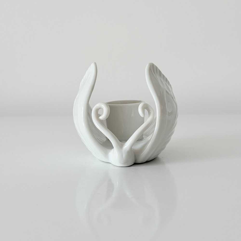 Vintage Fitz & Floyd Butterfly Taper Candle Holder Whimsical Fairycore